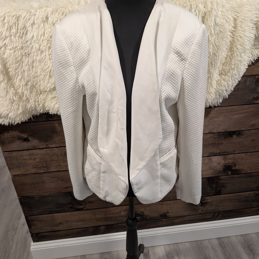 Ivanka Trump Textured Cream Blazer